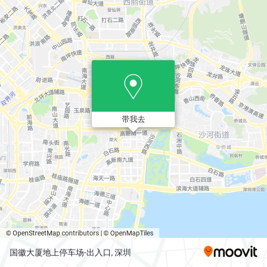 国徽大厦地上停车场-出入口地图