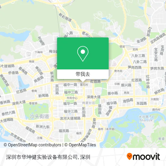 深圳市华坤健实验设备有限公司地图