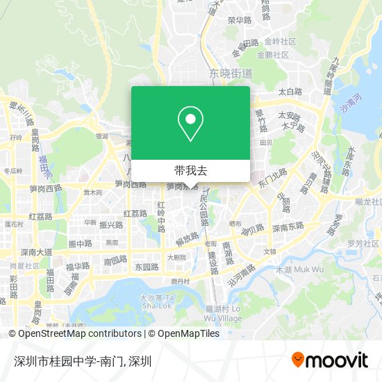 深圳市桂园中学-南门地图