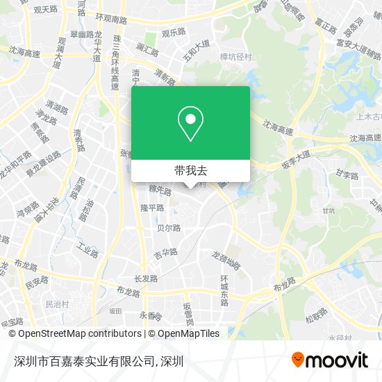 深圳市百嘉泰实业有限公司地图