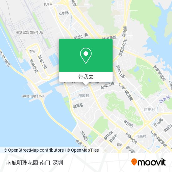 南航明珠花园-南门地图