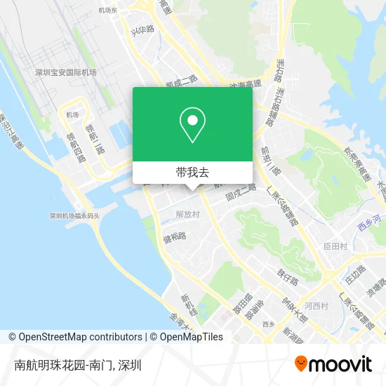 南航明珠花园-南门地图