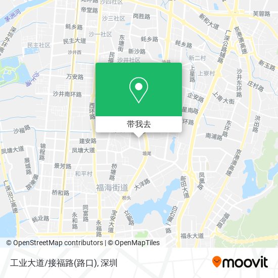 工业大道/接福路(路口)地图