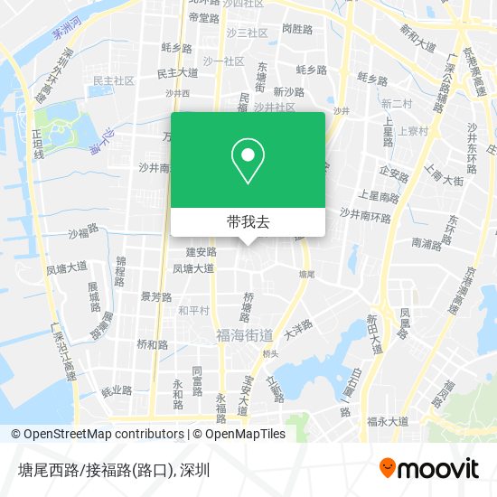 塘尾西路/接福路(路口)地图