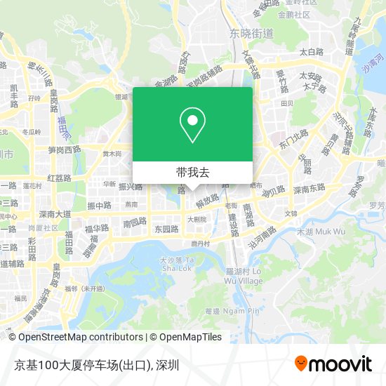 京基100大厦停车场(出口)地图