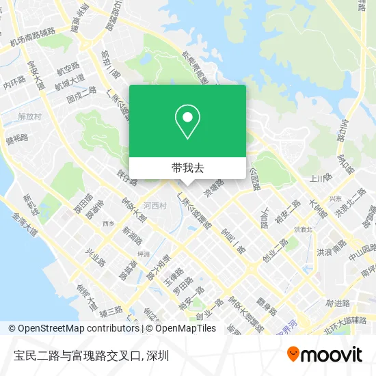 宝民二路与富瑰路交叉口地图