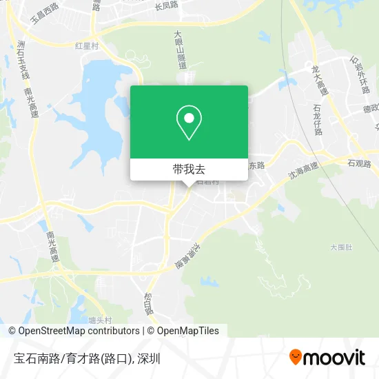 宝石南路/育才路(路口)地图