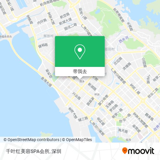 千叶红美容SPA会所地图