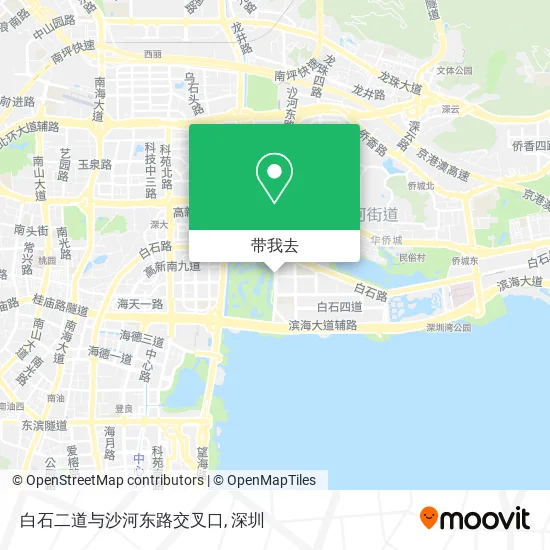 白石二道与沙河东路交叉口地图