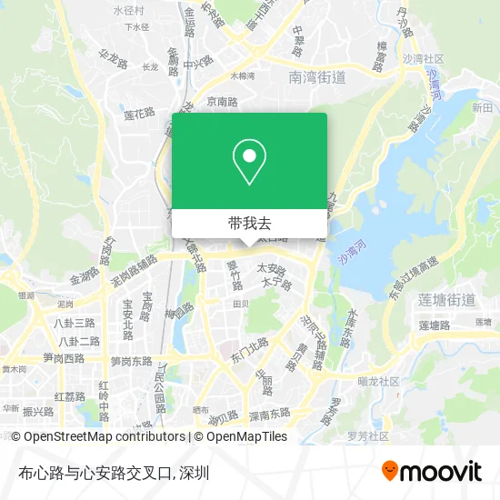 布心路与心安路交叉口地图
