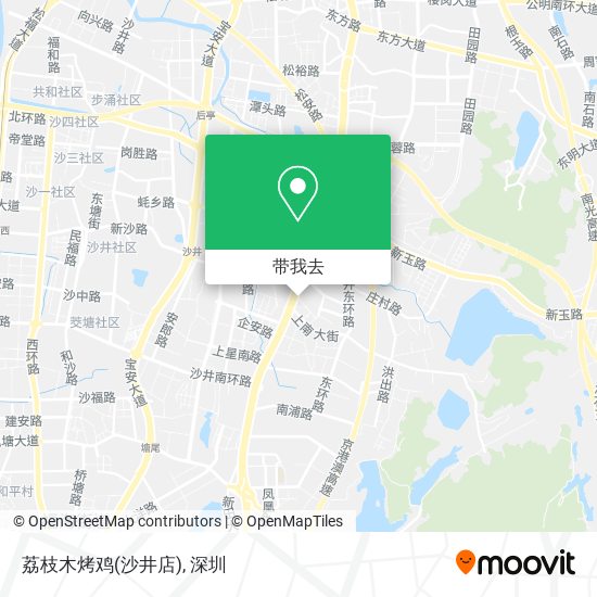 荔枝木烤鸡(沙井店)地图