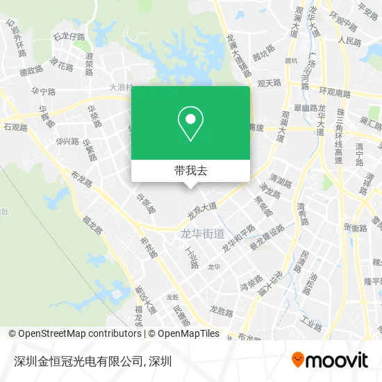 深圳金恒冠光电有限公司地图
