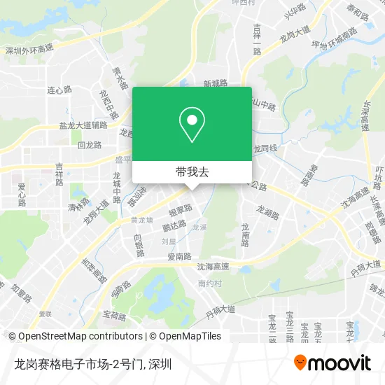 龙岗赛格电子市场-2号门地图