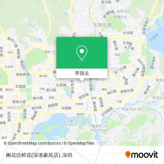 阑花坊鲜花(深港豪苑店)地图