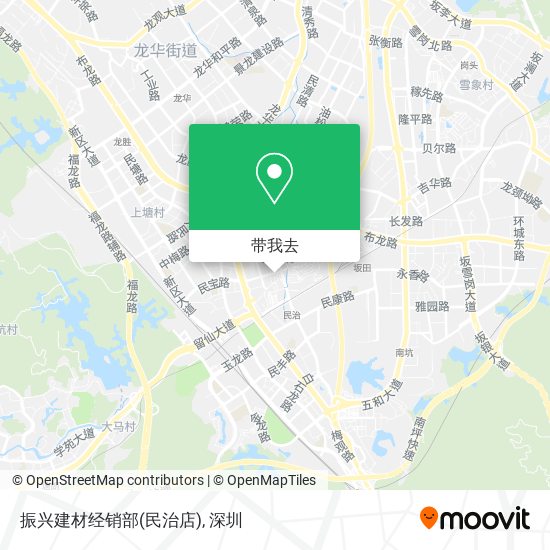 振兴建材经销部(民治店)地图