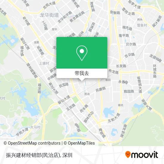 振兴建材经销部(民治店)地图