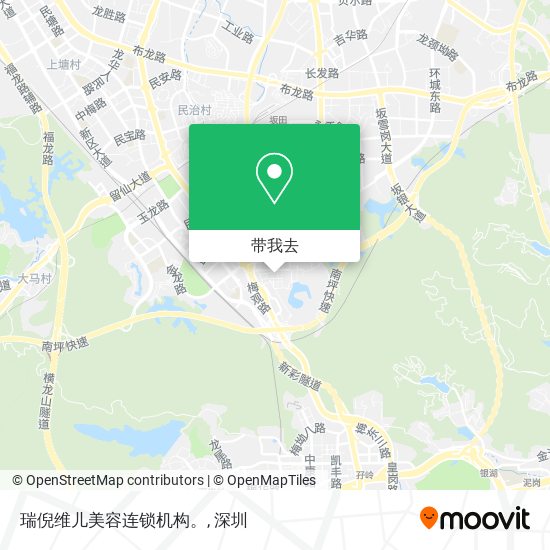 瑞倪维儿美容连锁机构。地图