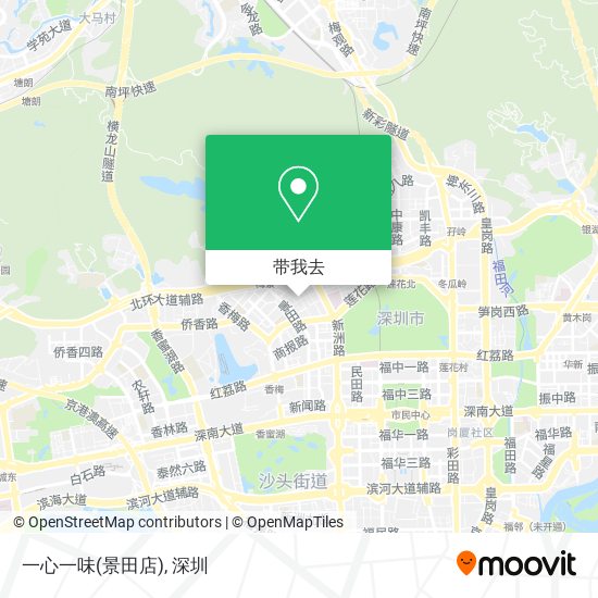 一心一味(景田店)地图