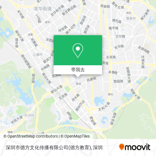 深圳市德方文化传播有限公司(德方教育)地图