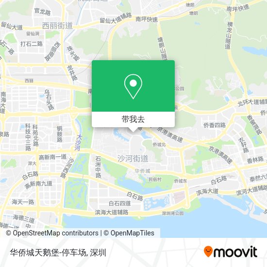 华侨城天鹅堡-停车场地图