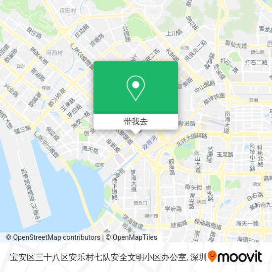宝安区三十八区安乐村七队安全文明小区办公室地图