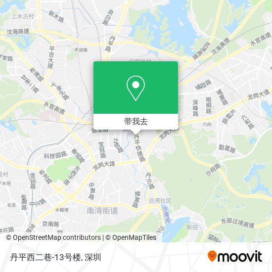 丹平西二巷-13号楼地图