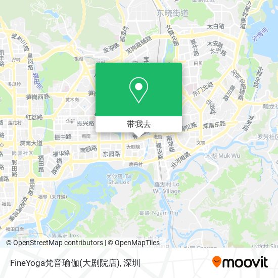 FineYoga梵音瑜伽(大剧院店)地图