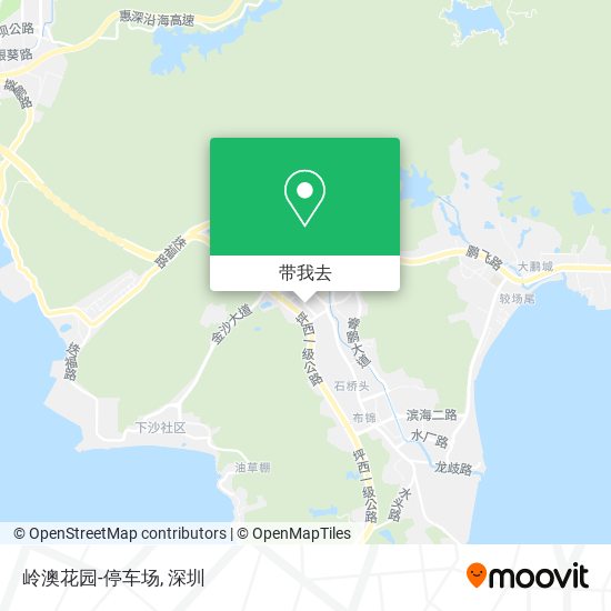 岭澳花园-停车场地图