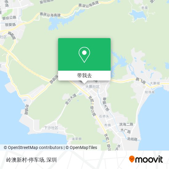 岭澳新村-停车场地图