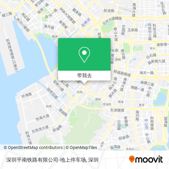 深圳平南铁路有限公司-地上停车场地图
