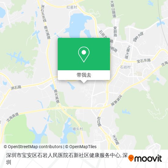 深圳市宝安区石岩人民医院石新社区健康服务中心地图