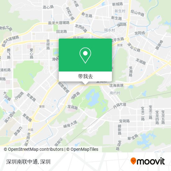 深圳南联中通地图