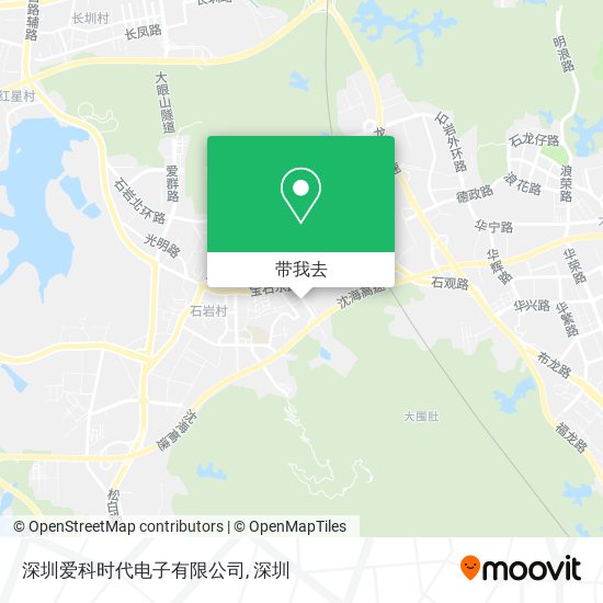 深圳爱科时代电子有限公司地图