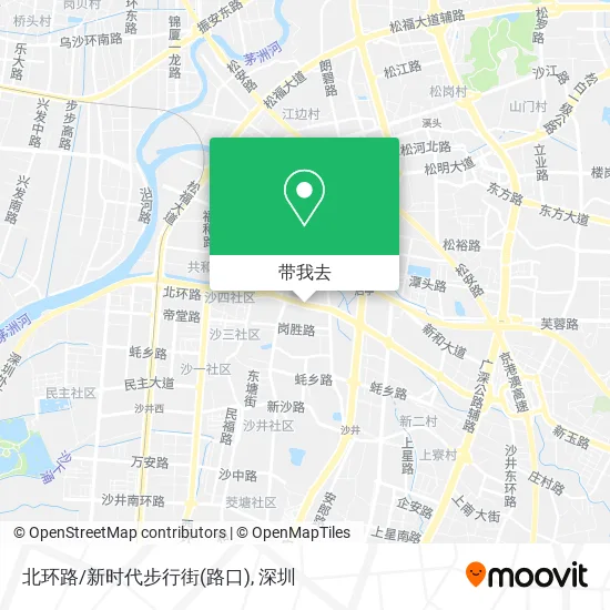 北环路/新时代步行街(路口)地图