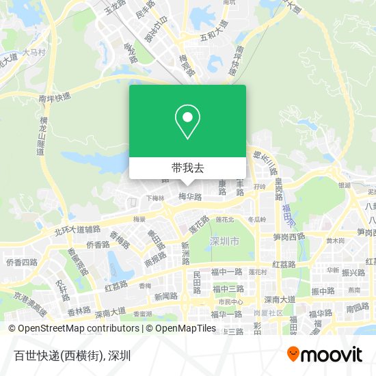 百世快递(西横街)地图