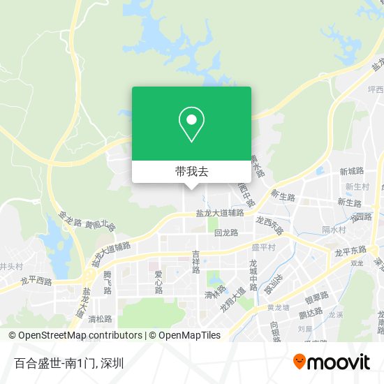 百合盛世-南1门地图
