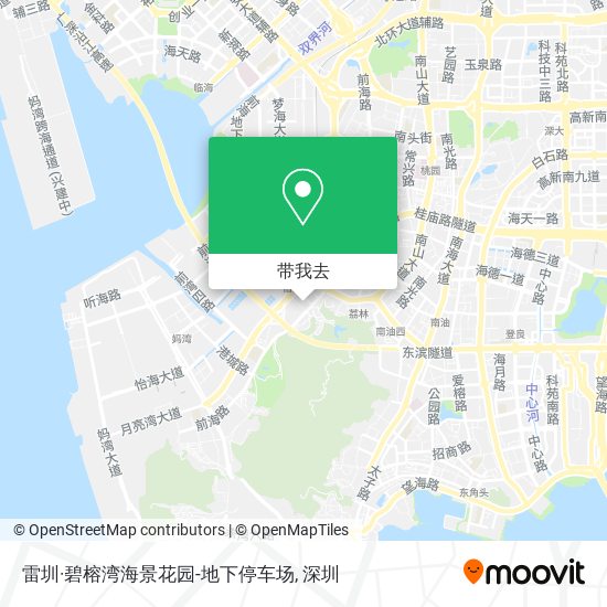 如何坐公交或地铁去南山区的雷圳 碧榕湾海景花园 地下停车场