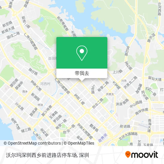 沃尔玛深圳西乡前进路店停车场地图
