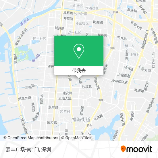 嘉丰广场-南1门地图
