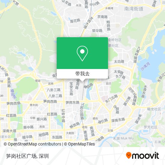 笋岗社区广场地图