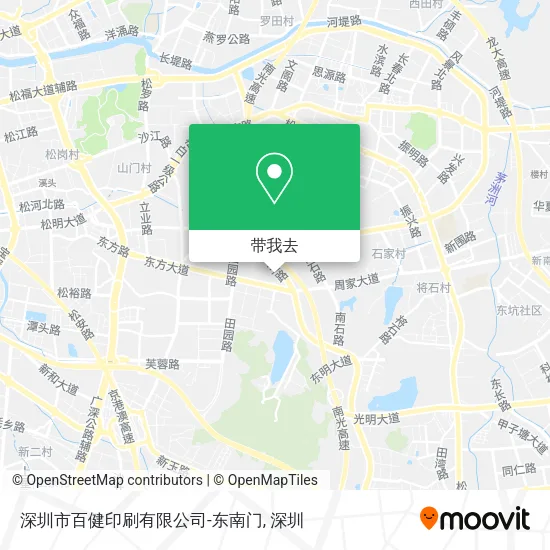 深圳市百健印刷有限公司-东南门地图