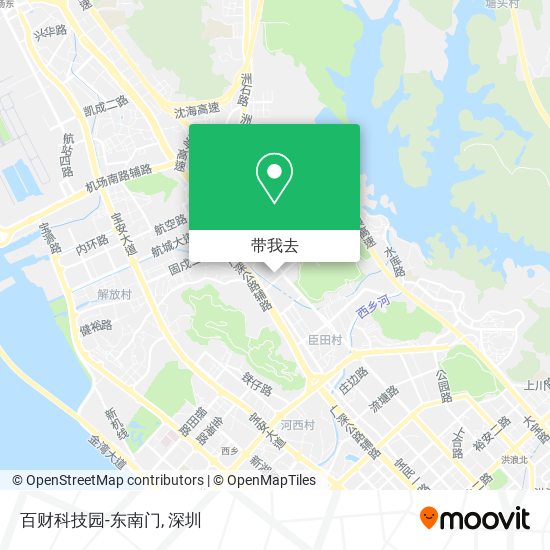 百财科技园-东南门地图