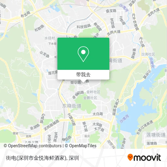 街电(深圳市金悦海鲜酒家)地图