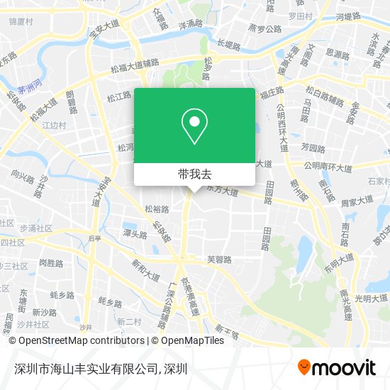 深圳市海山丰实业有限公司地图