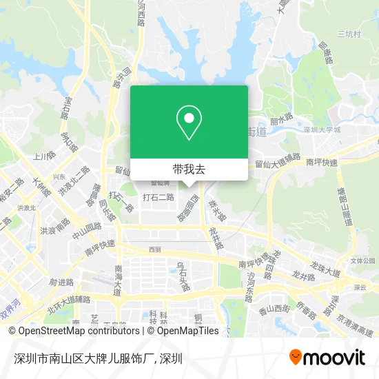 深圳市南山区大牌儿服饰厂地图