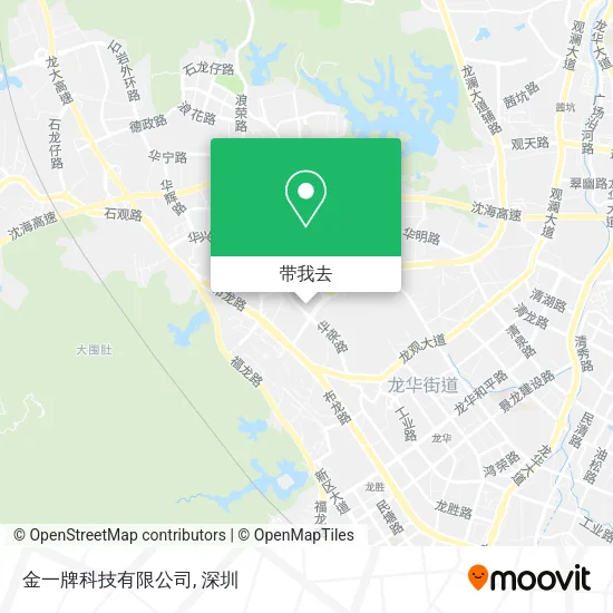金一牌科技有限公司地图