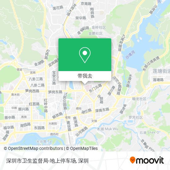 深圳市卫生监督局-地上停车场地图