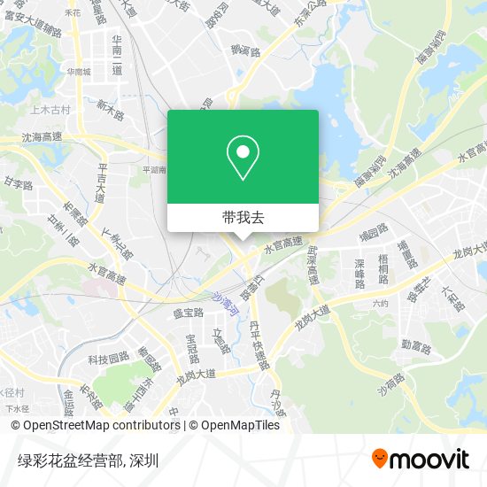 绿彩花盆经营部地图