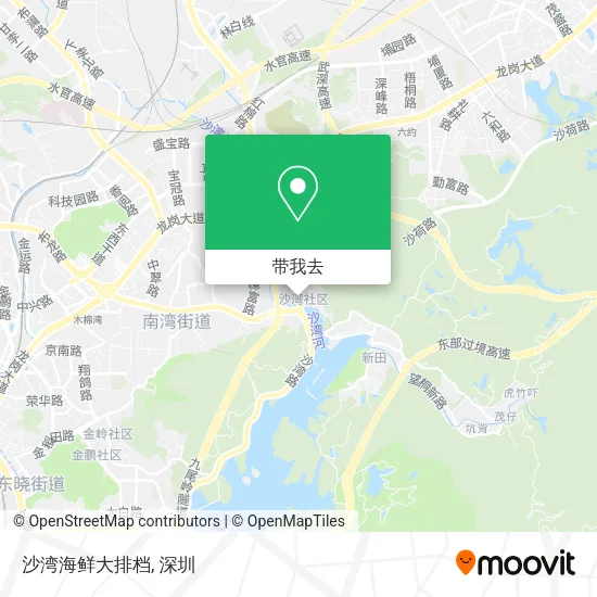 沙湾海鲜大排档地图