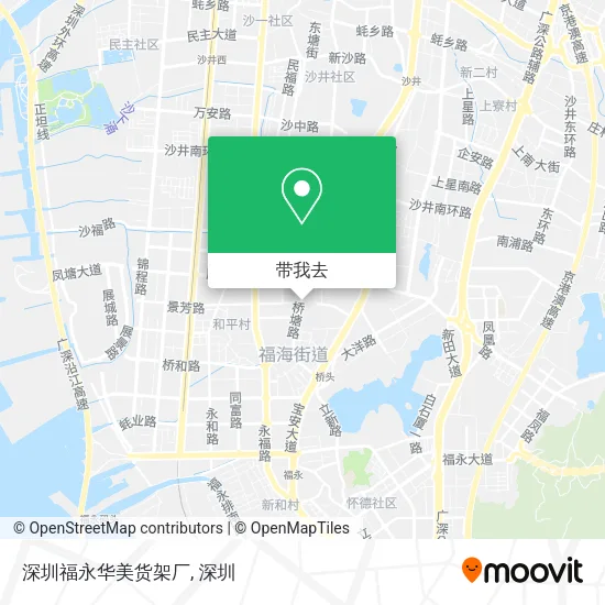 深圳福永华美货架厂地图